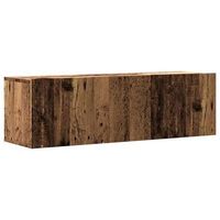 mueble de tv  mueble de salon  gabinete de tv de pared madera ingenieria envejecida 100x30x30 cm