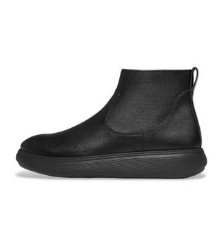 Fitflop para mujer. E2Z-090 Botines de ante con cremallera IQ-Comff negro (41), Plano, Casual