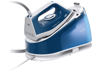 Centro de planchado - Braun CareStyle Pro Steam IS1512BL, 2200 W, 1.7 l, 6 bar, 380 g/min, Suela SuperCeramic FreeGlide3D, Cerámica, Azul