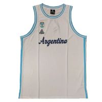 camiseta argentina baloncesto - peak blanca