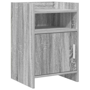 Mesas De Noche Sonoma Gris 40 X 36 X 60 Cm Madera De Ingeniería Vidaxl