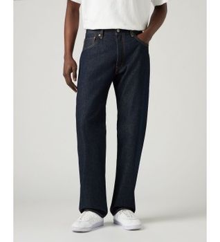Levi's para hombre. 000LO-0000 Jeans 555 relajados rectos marino (38/32), Casual, Algodón, Denim