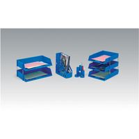 5 star letter tray high-impact polystyrene foolscap blue cp0435sblu