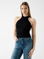 sueter con cuello halter