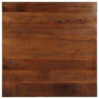 Tablero De Mesa Cuadrado Madera Maciza Reciclada 80x80x2,5 Cm Vidaxl