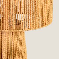 ledkia lampara de mesa papel trenzado kala lilium natural