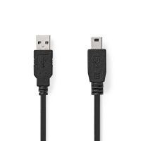 cable usb nedis ccgl60300bk30 3 m usb 20 a a mini usb b negro
