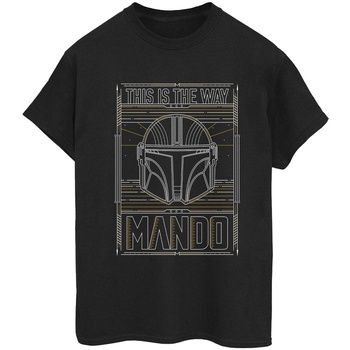 Disney Camiseta manga larga The Mandalorian The Way para mujer