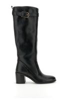 botas de piel con hebilla decorativa black 38