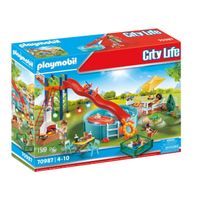 playmobil - city life fiesta en la piscina con tobogan 4 anos