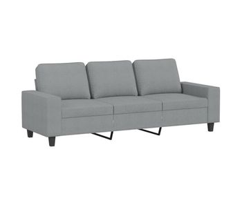 Sofá de 3 plazas - sofá de salón de tela gris claro 180 cm