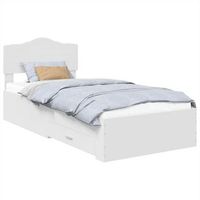 estructura de cama con cajon 90 x 190 cm madera de ingenieria vidaxl