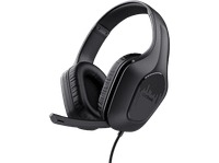 auriculares gaming - trust gxt 415 zirox con cable circumaurales booster black