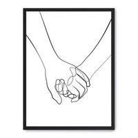 cuadro hands line art ii