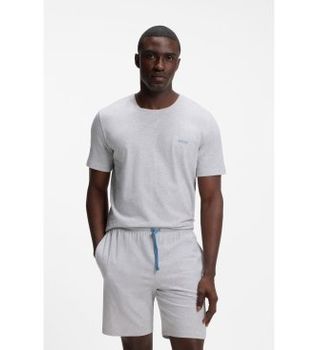 BOSS para hombre. 50515312 Camiseta Mix&Match gris (S), Homewear, Algodón, Manga corta
