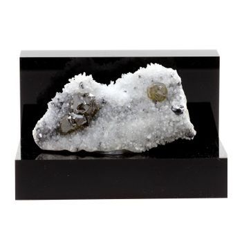 Sphalerita + Cuarzo - Piedra Natural De Bulgaria, Krushev Dol Mine, Madan Ore Field, Rhodope Mts, Smolyan Oblast - Sphalerita Y Cristal De Cuarzo,
