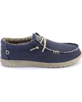de HEY DUDE WALLY BRAIDED LONAS DE HOMBRE MUY LIGERO AZUL JEANS
