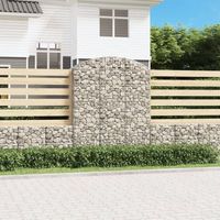 cesta gaviones  gavion para piedras  gavion decorativo forma arco hierro galvanizado 150x50x180200 cm cfw934611