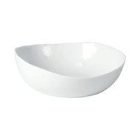 sopa de porcelana blanca