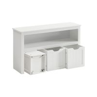 estanteria infantil para juguetes blanco blanco