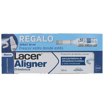 Lacer aligner ortodoncia pasta dentifrica 125ml + Spray 30ml