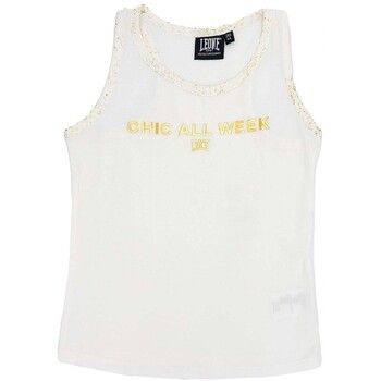 Leone 1947 Camiseta tirantes Girl Tank Chic Gold para niña