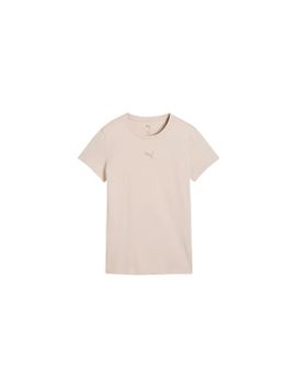 Camiseta Puma Ess Centered Cat Log,Silver Fog, Mujer