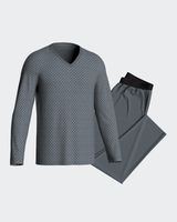 pijama largo de hombre con cinturilla elastica