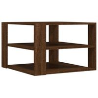 mesa de centro de 3 niveles de diseno moderno y contemporaneo 595 x 595 x 40 cm madera de ingenieria marron dec038704