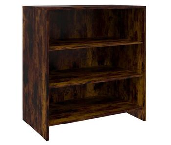 Vidaxl aparador de madera de ingeniería roble ahumado 70x40,5x75 cm