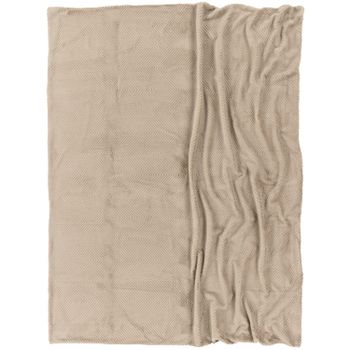 Manta suave Havena beige 150x200 cm