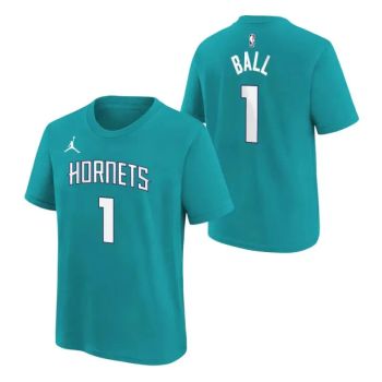 Camiseta LaMelo Ball Charlotte Hornets Nike Icon Edition N&N Junior