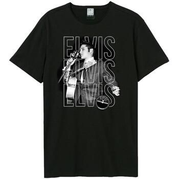 Amplified Clothing Camiseta Triple Elvis para hombre