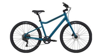 Bicicleta de ciudad cannondale treadwell 2 microshift advent 9v 650b azul turquesa
