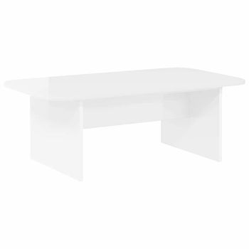 Mesa De Café | Mesa De Centro Brillante 93 X 53 X 33 Cm Madera De Ingeniería