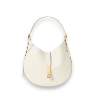 Polo Ralph Lauren para mujer. 428944016001 Bolso de hombro Polo ID pequeño de piel blanco roto (OSFA), Casual