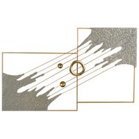 decoracion de pared de metal industrial moderno hecho a mano 80 x 45 cm arte de pared gris skerries