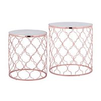 mesa de centro con tapa de marmol 2x o40  o45 cm womo-design