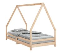 vidaxl estructura de cama infantil madera maciza de pino 90x190 cm