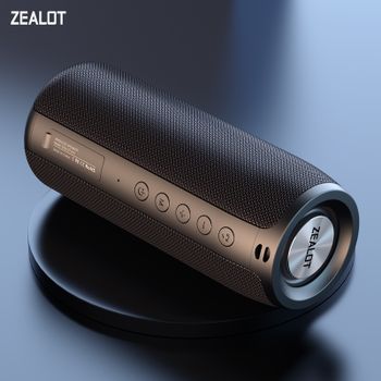 Altavoz Bluetooth Portátil Zealot-S51 TWS, Subwoofer Inalámbrico, Altavoces Exteriores Resistentes al Agua, Boombox, AUX, TF, Estéreo