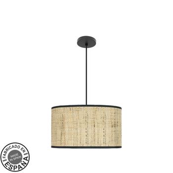 ABRILA Lampara 40 Cm Modelo Moda Con Pantalla Cañizo