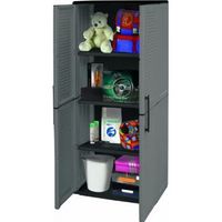 armario resina 4 baldas gris 68x37x163c - vam - e71tp