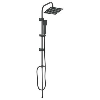 Sistema De Ducha Negro 47 X 20 X 95 Cm Acero Inoxidable Vidaxl