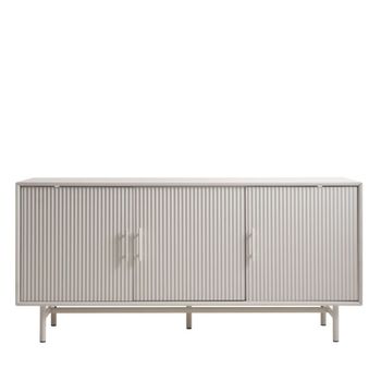 Aparador de 3 puertas de madera y metal l160cm - greige