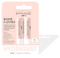 byphasse balsamo labial hidratante 2 uds