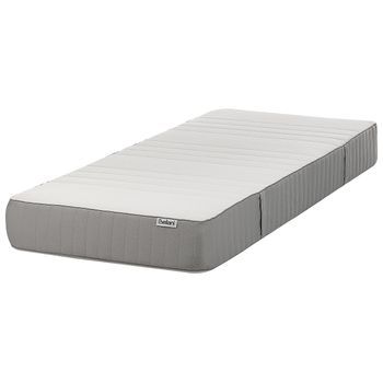 Colchón De Látex Firme Duro Con Funda Extraíble De Poliéster Con Cremallera Blanco 90 X 200 Cm Fantasy