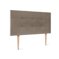 cabecero de tela aqualine capitone 105x115cm con patas camas 105 - tierra