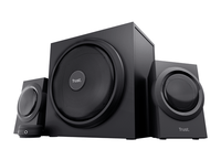 altavoces trust 21 yuri - 60w rms 120w max - control de volumen- conexion auriculares- entrada de linea- color negro 23696