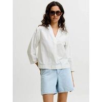 jjxx camisa 12290003 caro-blanc de blanc para mujer