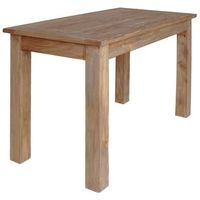 mesa de comedor de madera maciza reciclada 120x60x77 cm